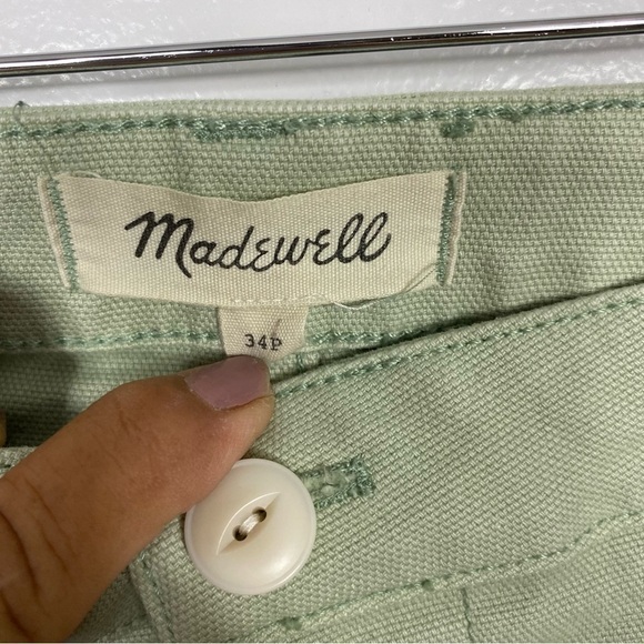 Madewell Plus size jeans Emmett Wide-Leg Crop Pants color Sea Haze - Picture 5 of 6